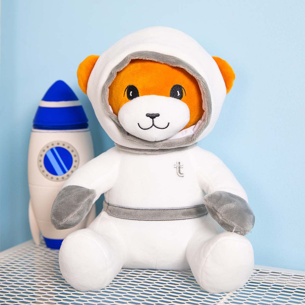 Cuddly friend. Astronaut