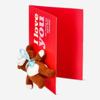 Cuddly friend. With card