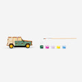 Paint-your-own car. Drives when you clap