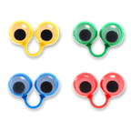 Rings with rolling eyes