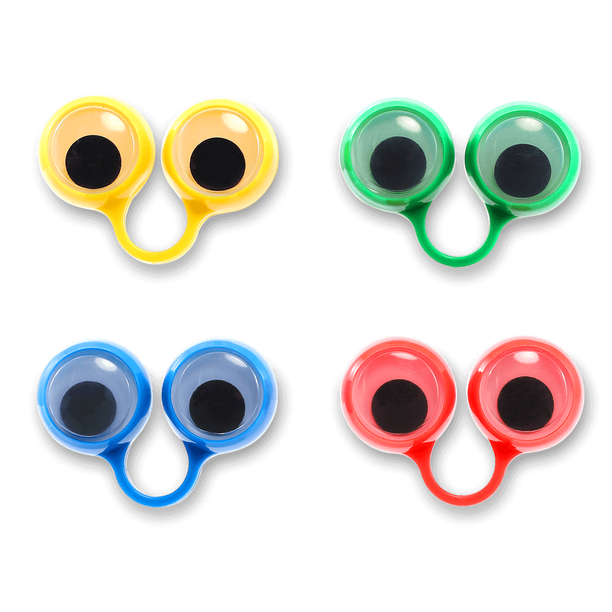 Rings with rolling eyes