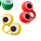 Rings with rolling eyes